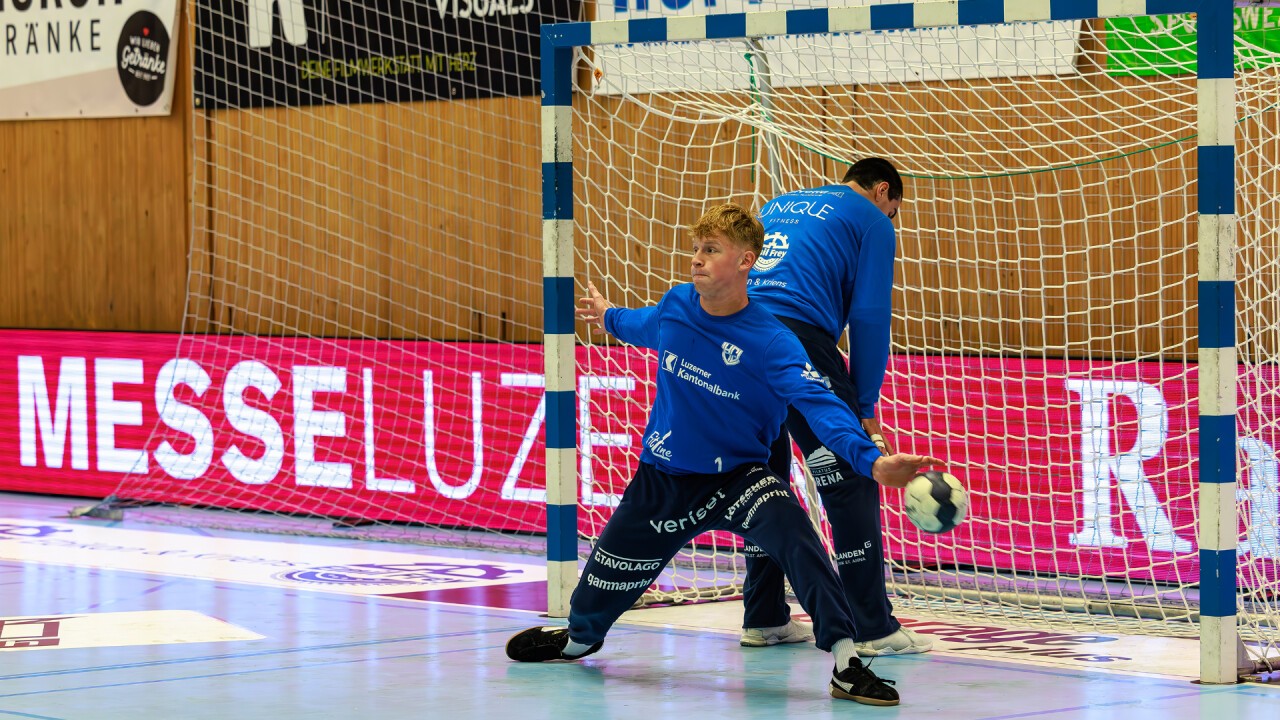Durch das Sponsoring ist die Messe Luzern bei den Spielen des HC Kriens-Luzern sichtbar.