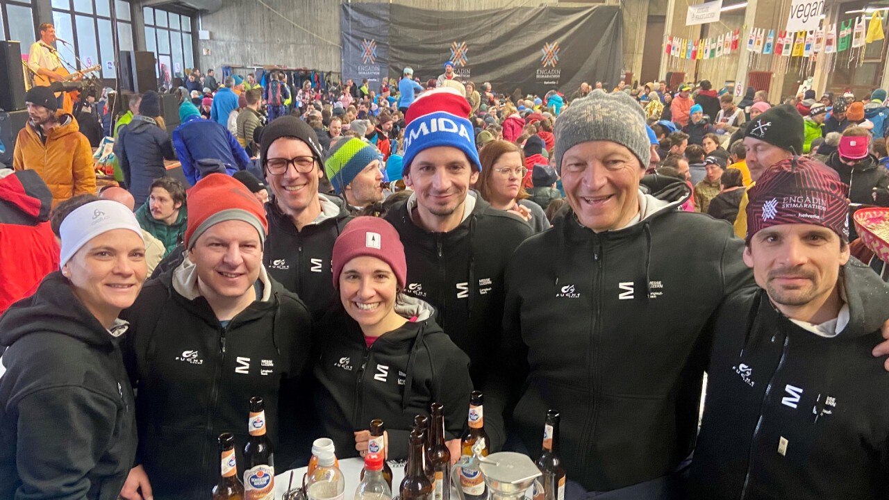 Marathonfest 2024: Erstaunlicherweise sind auch nach 42 Kilometern noch einige Körner für die Party übrig.